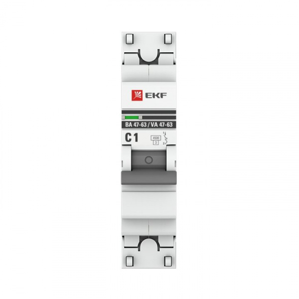 EKF PROxima ВА 47-63 Автоматический выключатель  (С) 1P 1А 4,5kA