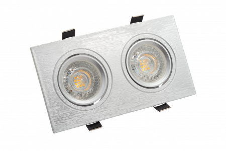 DK3022-CM Встраиваемый светильник, IP 20, 10 Вт, GU5.3, LED, серый, пластик