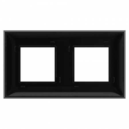 DKC Avanti Черный квадрат Рамка 4 модуля