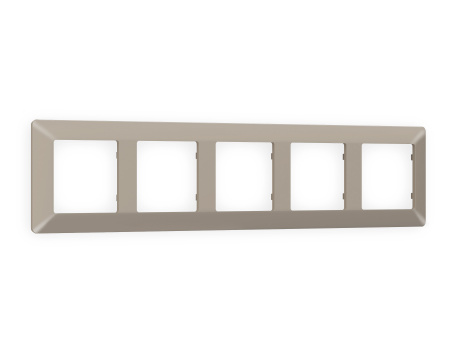 Рамка ALFA Line (Серо-бежевый матовый) 5-ая AF110365