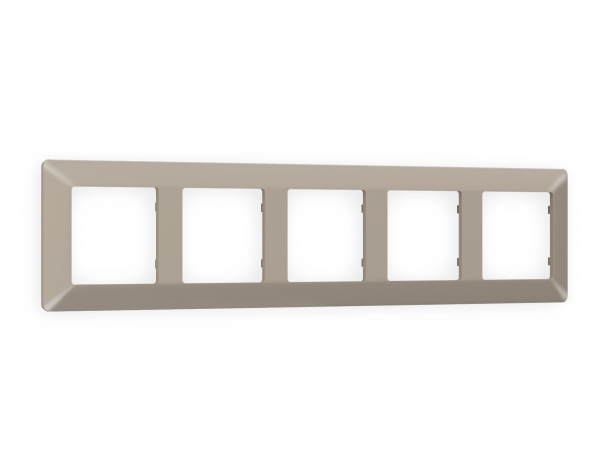 Рамка ALFA Line (Серо-бежевый матовый) 5-ая AF110365