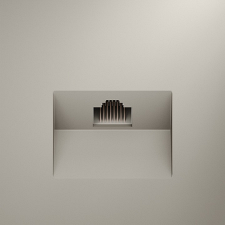 Розетка компьютерная встраиваемая VOLTUM S70 RJ45 кат.6, (кашемир)