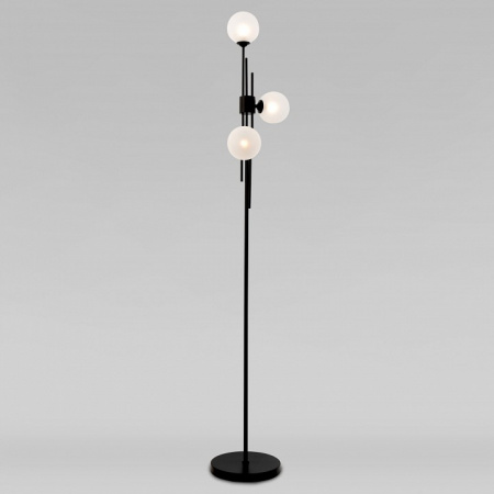 Напольный светильник со стеклянными плафонами 01383/3 черный Eurosvet Volver