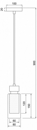 Подвесной светильник с плафоном 50115/1 черный Eurosvet Amado