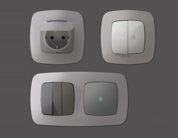 Рамка OMEGA Ecta (Сталь матовый) 5-ая OF140505