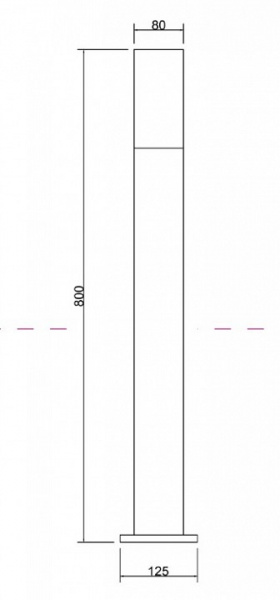 Фонарь уличный (столб) O418FL-01GR1 Maytoni Willis