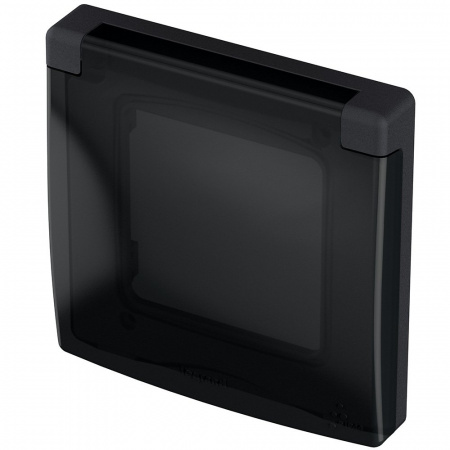 Legrand INSPIRIA Антрацит Рамка с защитной крышкой IP 44