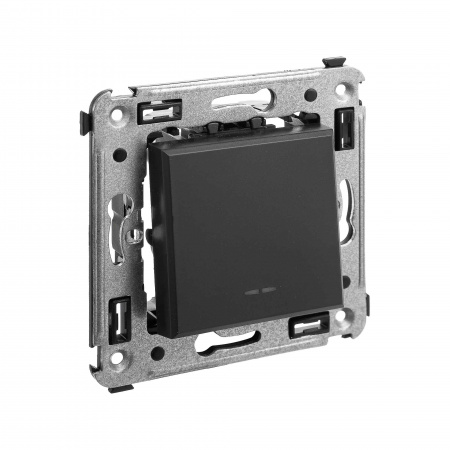 DKC Avanti Черный матовый Кнопка одноклавишная