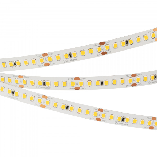 Лента UL-A168-10mm 24V Warm3500 (17 W/m, IP20, 5m) (Arlight, 7 лет)