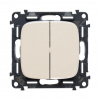 Legrand Valena ALLURE DIY Сл.кость Выключатель 2-х клавишный 10А 250В