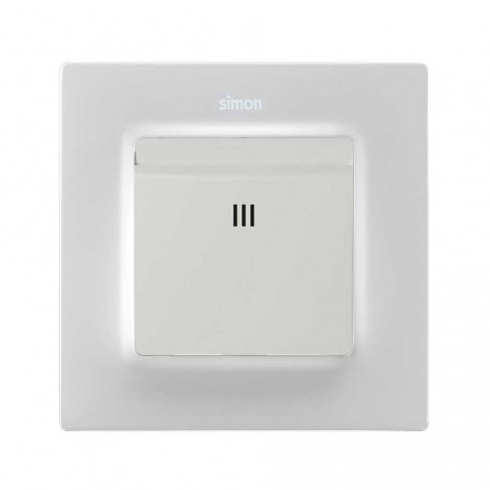 Simon S82 Concept Накладка для карточного выключателя белого матового цвета