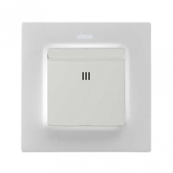 Simon S82 Concept Накладка для карточного выключателя белого матового цвета