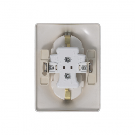 SE Glossa Платина Розетка 2-ая с/з (в сборе)