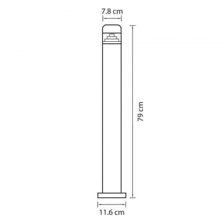 Уличный светодиодный светильник Lightstar Raggio 376705