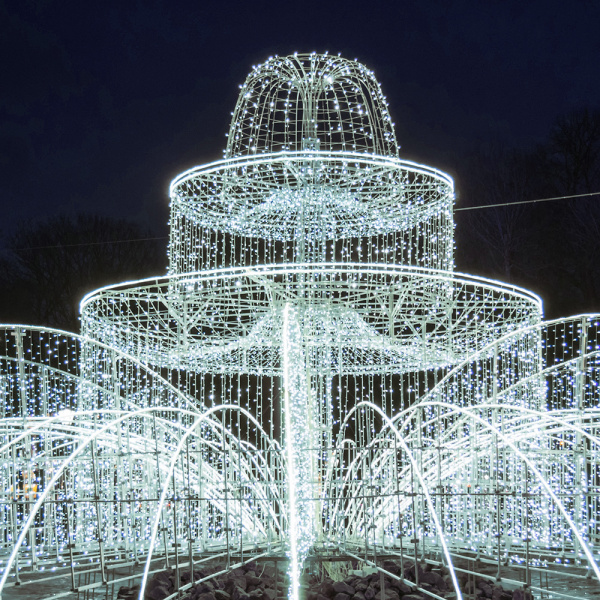 Arlight Светодиодная гирлянда ARD-STRING-PRO-10000-WHITE-100LED-FLASH WHITE (230V, 7W) (Ardecoled, IP65)