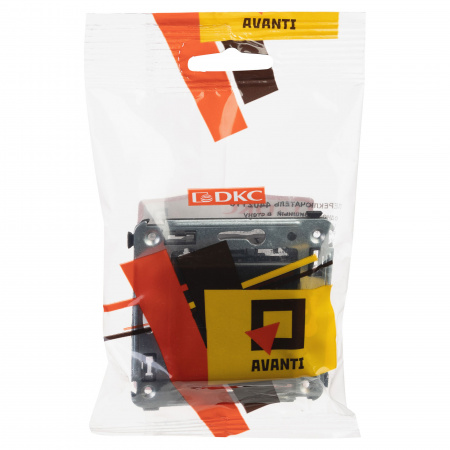 DKC Avanti Черный квадрат Переключатель одноклавишный