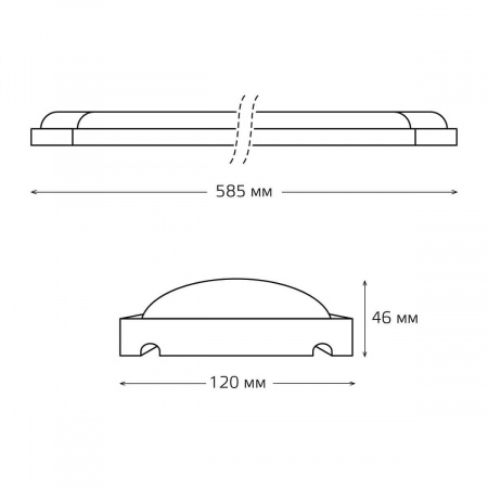 Настенно-потолочный светодиодный светильник Gauss WLF-4 844611318