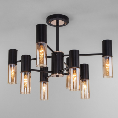 Потолочная люстра в стиле лофт 70125/8 черный Eurosvet Tesoro