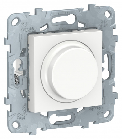 SE Unica New Бел Светорегулятор LED поворотно-нажимной, универсальный 5-200Вт