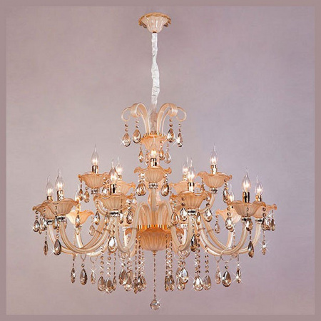Хрустальная люстра 124/10+5 золото Eurosvet Albertina