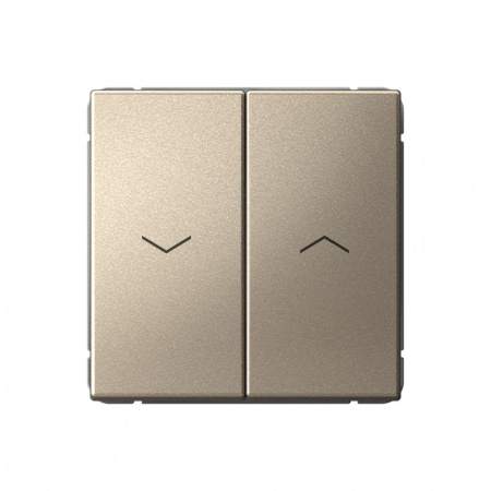 Systeme Electric ArtGallery Шампань Выключатель 2-клавишный для жалюзи, 2х сх.4, 10А, механизм, быстрозажим. клем.