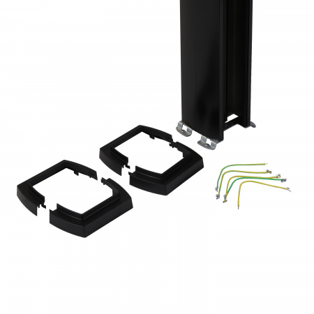 Legrand Универсальная колонна алюминиевая с крышкой из алюминия 2 секции, высота 4,02 метра, с возможностью увеличения высоты до 5,3 метра, цвет черны