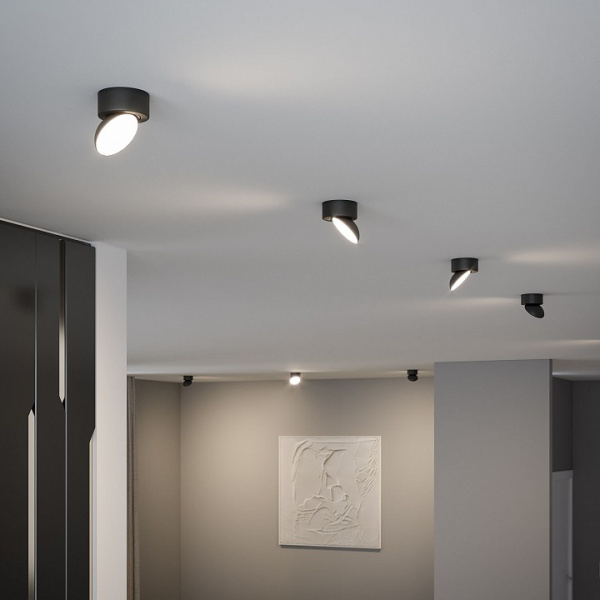 Светильник потолочный светодиодный Smooth черный 25053/LED Elektrostandard Smooth a065461 Светильник потолочный светодиодный Smooth черный 25053/LED Elektrostandard Smooth a065461