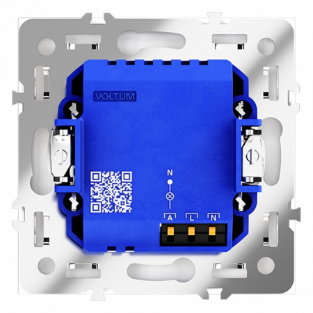 Датчик движения встраиваемый VOLTUM S70, (белый матовый)