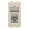 DKC Avanti Ванильная дымка Компьютерная розетка RJ-45  категория 5е 1 модуль