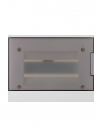 ABB Basic E Бокс в нишу 8М серая прозрачная дверь (c клеммами)