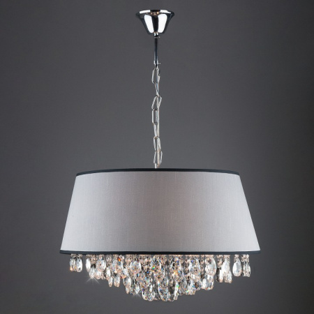 Подвесная люстра с хрусталем 10092/5 хром Eurosvet Opera