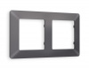 Рамка ALFA Line (Антрацит серый) 2-ая  AF110652