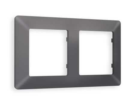 Рамка ALFA Line (Антрацит серый) 2-ая  AF110652