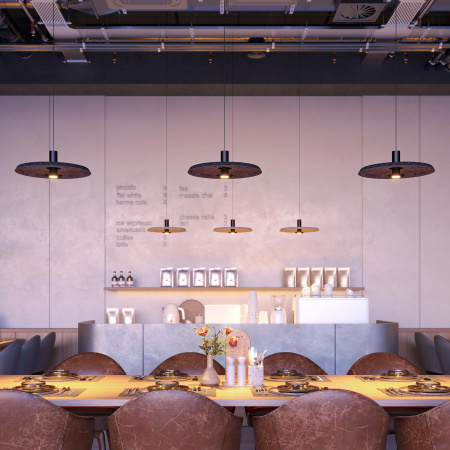 Arlight Светильник SP-KOTARO-R450-12W Warm3000 (BK-GR, 36 deg, 230V, TRIAC) (IP20)