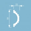 Молдинг MX051, 58х22, 2000мм, Экополимер/17