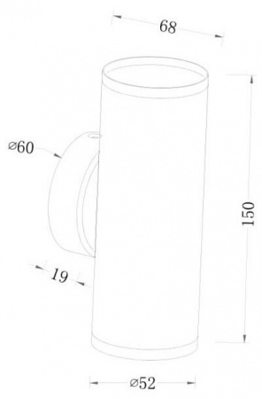 Настенный светильник (бра) C068WL-02MG Maytoni Focus S