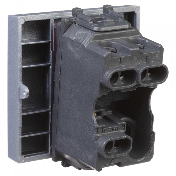 DKC Avanti Закаленная сталь Переключатель одноклавишный 2 модуля