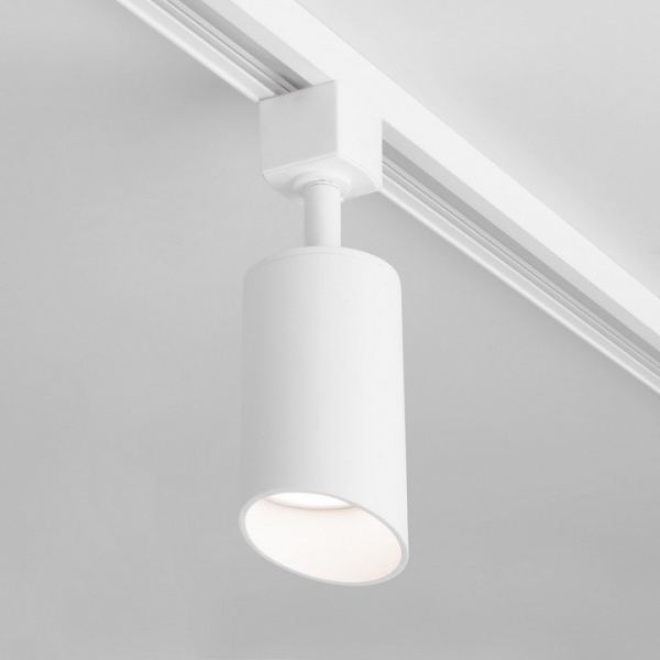 Трековый светильник для однофазного шинопровода Splay GU10 белый MRL 1006 Elektrostandard Splay a047373
