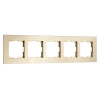 Рамка из металла на 5 постов AluMax шампань алюминий W0053511