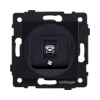 Розетка телефонная RJ11, черный Kollinger REA-009BK для Aspekt, Eleganz, Reflex