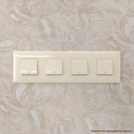 DKC Avanti Ванильная дымка Рамка 8 модулей