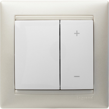 Legrand Valena Бел Светорегулятор нажимной 40-600W для л/н и обмоточных т-ров