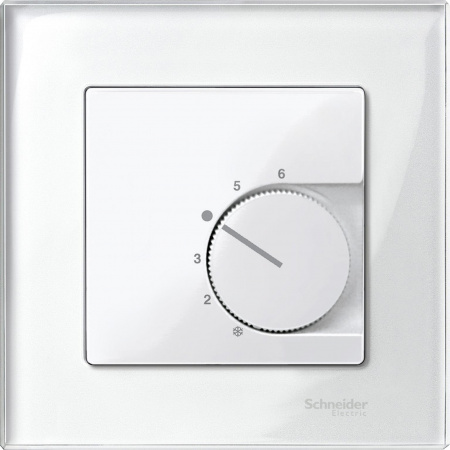 SE Merten SM M-Elegance Стекло Белое Рамка 1-ая