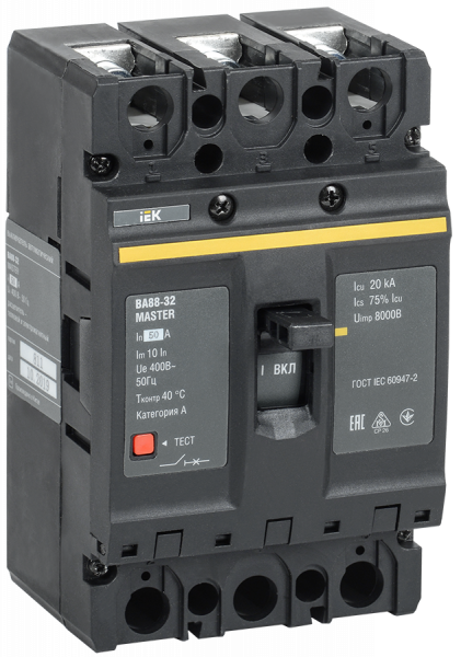 IEK KARAT MASTER Автоматический выключатель ВА88-32 3Р 50А 25кА