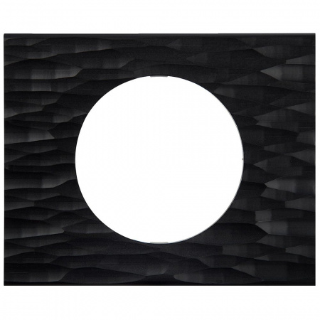 Legrand Celiane2 Corian Черный рифленый Рамка 1-я (2 мод)