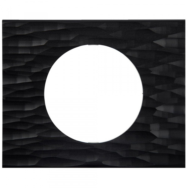 Legrand Celiane2 Corian Черный рифленый Рамка 1-я (2 мод)