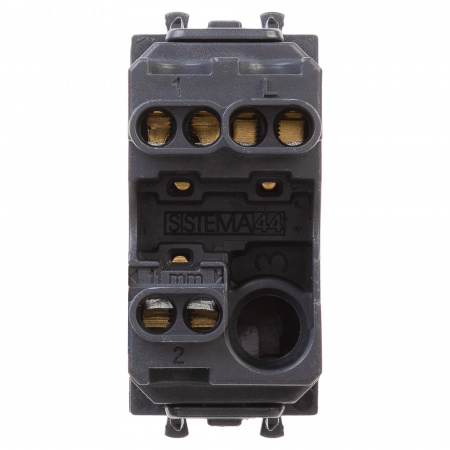 DKC Avanti Черный квадрат Переключатель 16A 1 модуль