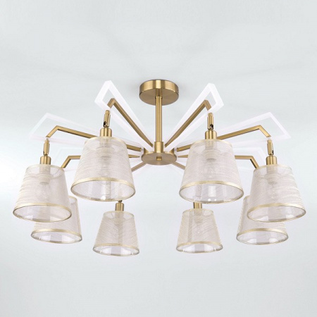 Потолочная люстра 60082/8 золотая бронза Eurosvet Alicante
