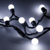 Arlight Светодиодная гирлянда ARD-BALL-CLASSIC-D17.5-20000-BLACK-200LED WHITE (230V, 14W) (Ardecoled, IP65)