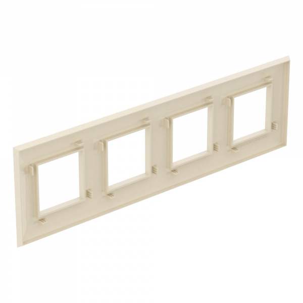 DKC Avanti Ванильная дымка Рамка 8 модулей